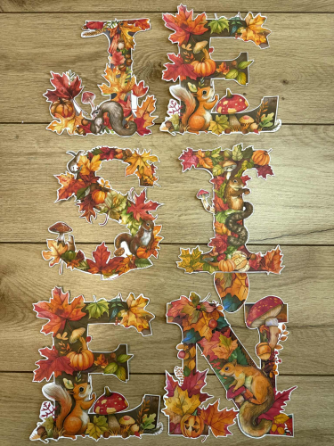 Jesień - Napis / Girlanda 