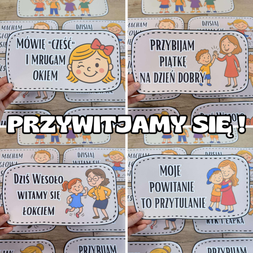 Przywitajmy się ! - Tabliczki - Wersja 2  