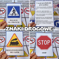 Znaki Drogowe - Plansze z ilustracjami i napisami  