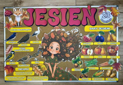 Jesień - Gazetka / Dekoracje z tabliczkami