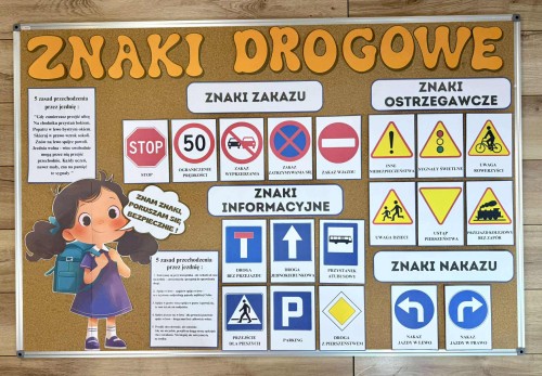 Znaki Drogowe - Gazetka / Dekoracje z planszami