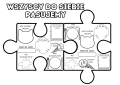 Puzzle do wypełnienia dla dzieci 