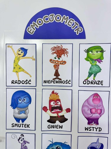 Emocjometr - " W głowie się nie mieści'' - zaznacz swoje emocje 