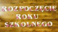 Rozpoczęcie Roku Szkolnego - Napis / Girlanda ze zdobieniami