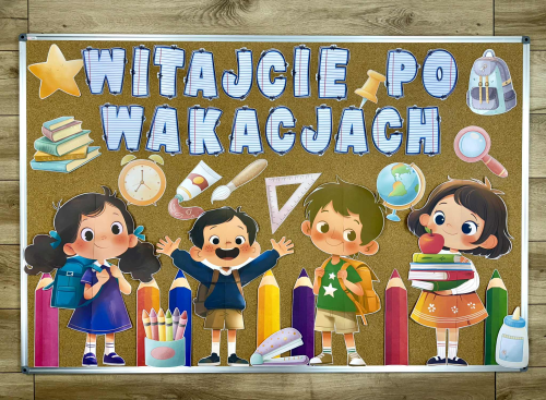 Witajcie Po Wakacjach - Gazetka / Dekoracje wzór 3