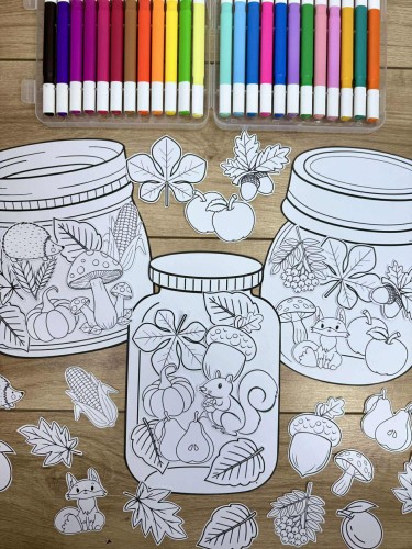 Jesienne Słoiki - Praca Plastyczna