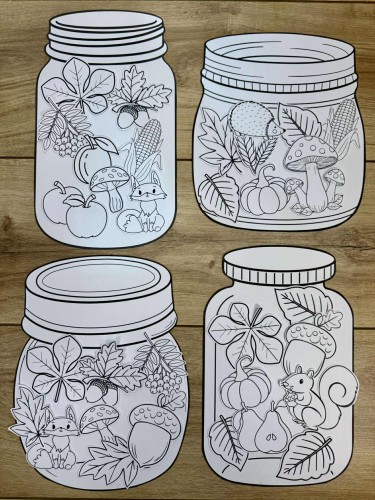 Jesienne Słoiki - Praca Plastyczna  