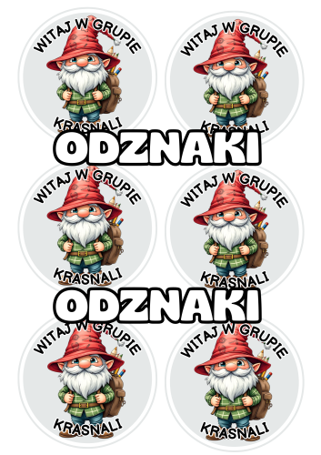 Krasnale- Witajcie w Krasnali- Odznaki / Medale 