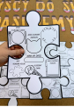 Wszyscy Do Siebie Pasujemy - Puzzle do wypełnienia dla dzieci / Gazetka 