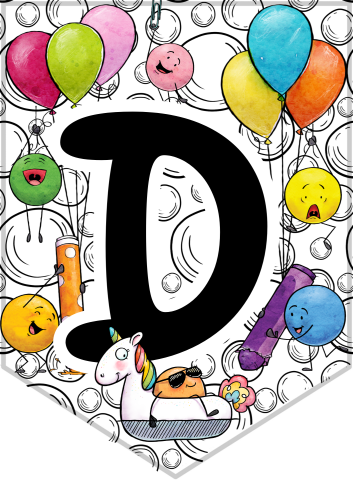 Dzień Kropki - Girlanda/ Napis  wzór 2 