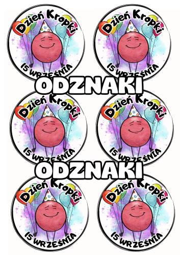 Dzień Kropki - Odznaki / Medale wzór 1