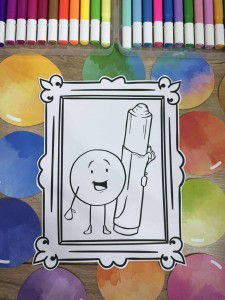 Dzień Kropki - Ramki z kropkami / Kolorowanki   