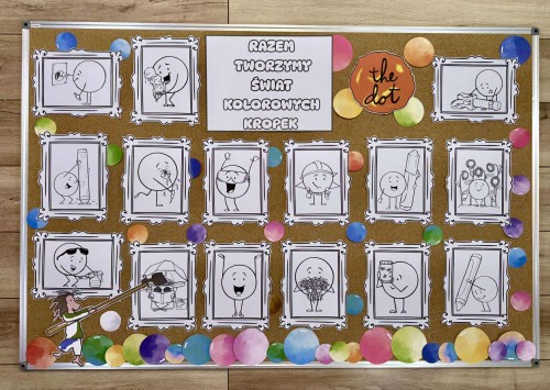 Dzień Kropki - Razem tworzymy świat kolorowych kropek - Dekoracje na Gazetkę