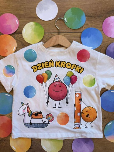 Dzień Kropki - Ilustracje do dekoracji koszulki do SAMODZIELNEGO WYDRUKOWANIA !!!