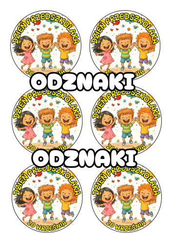 Dzień Przedszkolaka - Odznaki / Medale wzór 1