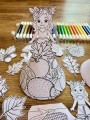 Pani Jesień 3D z Elementami Do Przyklejania - Praca Plastyczna