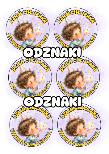 Dzień Chłopaka - Odznaki / Medale wzór 3