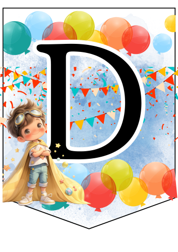 Dzień Chłopaka - Napis / Girlanda wzór 4