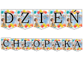 Dzień Chłopaka - Napis / Girlanda wzór 4 