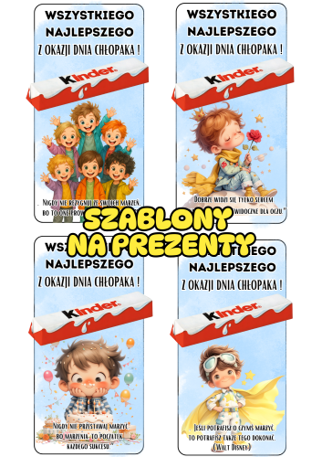 Dzień Chłopaka - Szablony na Prezenty