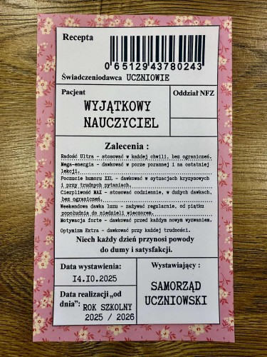 Dzień Edukacji Narodowej - Recepta z możliwością edycji 