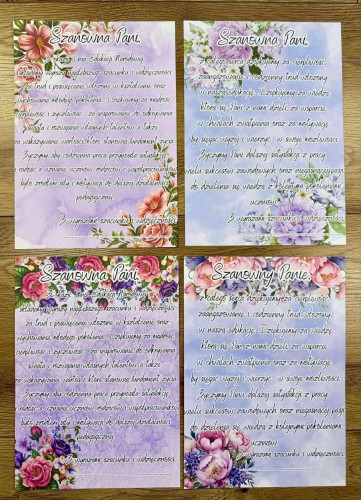 Dzień Edukacji - Podziękowania z możliwością edycji   