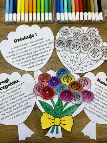 Dzień Edukacji Narodowej - Bukiety 3D Laurki / Prezenty