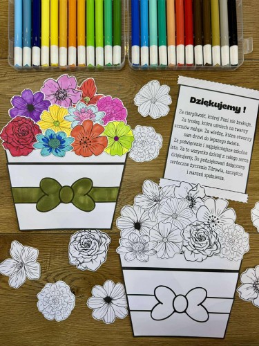 Dzień Edukacji - Kartka 3D Składana z Życzeniami  