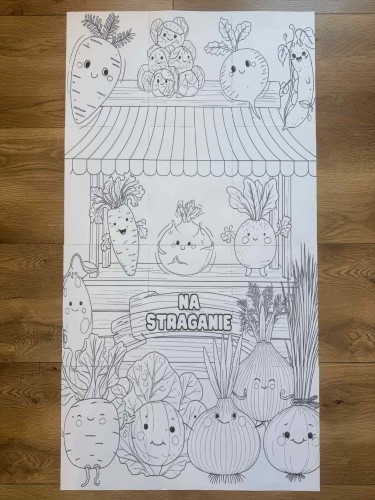 Owoce i Warzywa  - Na Straganie - Kolorowanka XXL