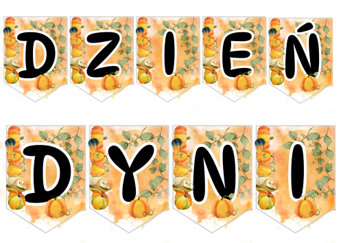 Dzień Dyni- Napis/ Giralanda