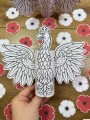 Szablon Orła 3D - Praca Plastyczna - Dzień Niepodległości / Święto Konstytucji 3 Maja / Polska 