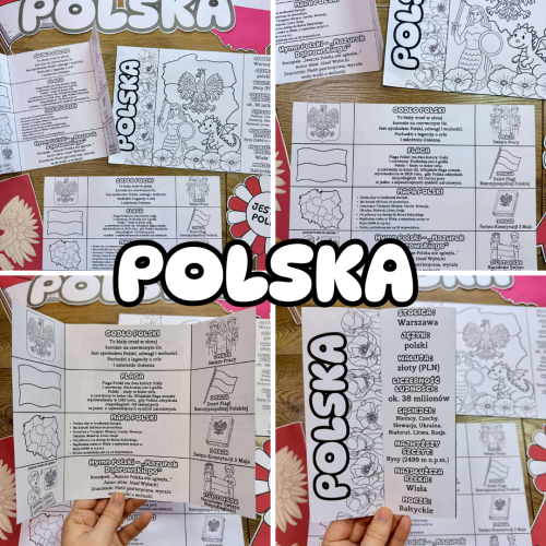  Informacje o Polsce -  Wklejka / Książeczka Składana -  Dzień Niepodległości / Święto Konstytucji 3 Maja / Polska 