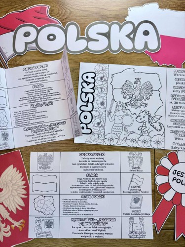  Informacje o Polsce -  Wklejka / Książeczka Składana -  Dzień Niepodległości / Święto Konstytucji 3 Maja / Polska 