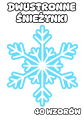 Śnieżynki -  Dekoracje Dwustronne    