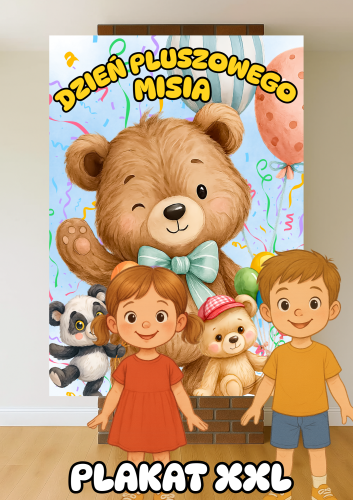 Dzień Pluszowego Misia - Plakat XXL - wersja 1 