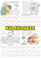 Kalendarze - Wzór 2 - Kolorowe / Biało Czarne - Dzień Babci i Dziadka 