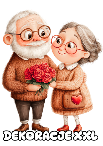 Ilustracje / Dekoracje  (wzór 4 ) - Dzień Babci i Dziadka