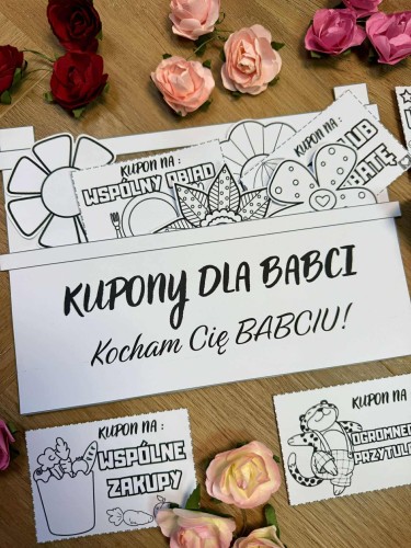 Skrzynka z kuponami dla Babci - Dzień Babci i Dziadka