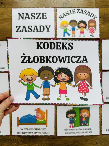 Jesień - Kodeks Żłobkowicza / Nasze Zasady- ilustracje z opisami wersja kolorowa
