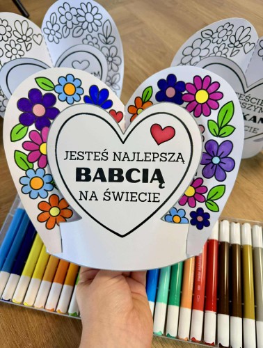 Serce Stojące 3D- Dzień Babci i Dziadka