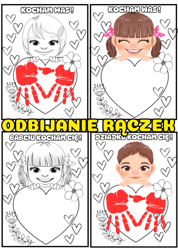 Odbijanie Rączek - Dzień Babci i Dziadka