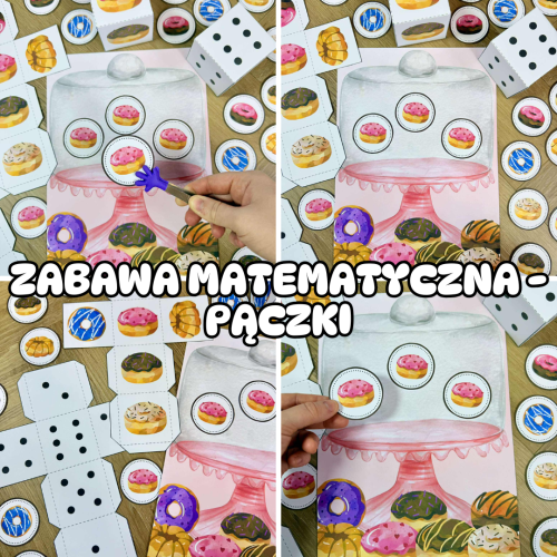 Zabawa Matematyczna / Ćwiczenie Motoryczne ''Pączki '' - Tłusty Czwartek 