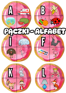 Pączki - Alfabet - Tłusty Czwartek 