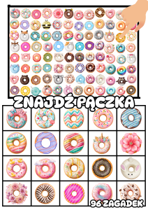 Znajdź Pączka Na Planszy - Tłusty Czwartek