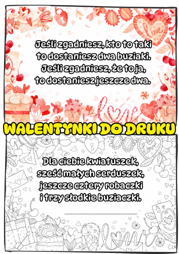 Kartki Walentynkowe / Bileciki - Walentynki