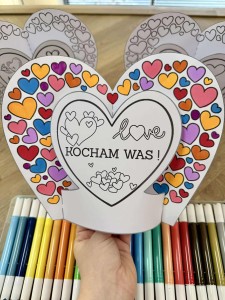 Walentynkowe Serca 3D z Napisami - Walentynki