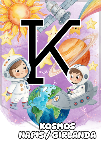 Kosmos - Napis / Girlanda
