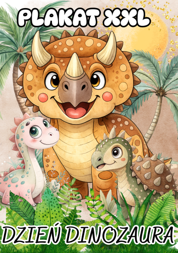 Plakat XXL / Fotobudka XXL - Dzień Dinozaura