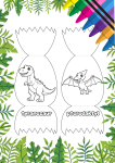 Jaja Otwierane - Praca Plastyczna - Dzień Dinozaura