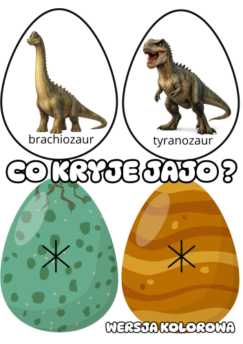 Jaja Dinozaura ( wersja kolorowa ) - Dzień Dinozaura